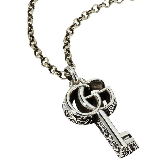Authentic Gucci GG Marmont Key Pendant Necklace - Picture 6 of 13